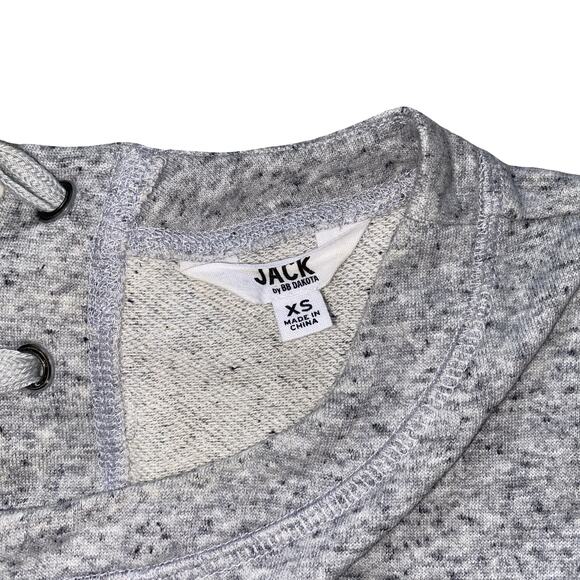 Jack by BB Dakota Day Off Knit Lace Up Back Gray Sweater Dress Size XS - Picture 7 of 9